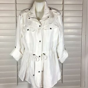 White linen jacket